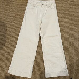 Oraije Paris jeans/wide leg. Size small. Color off white, super cute, great fit